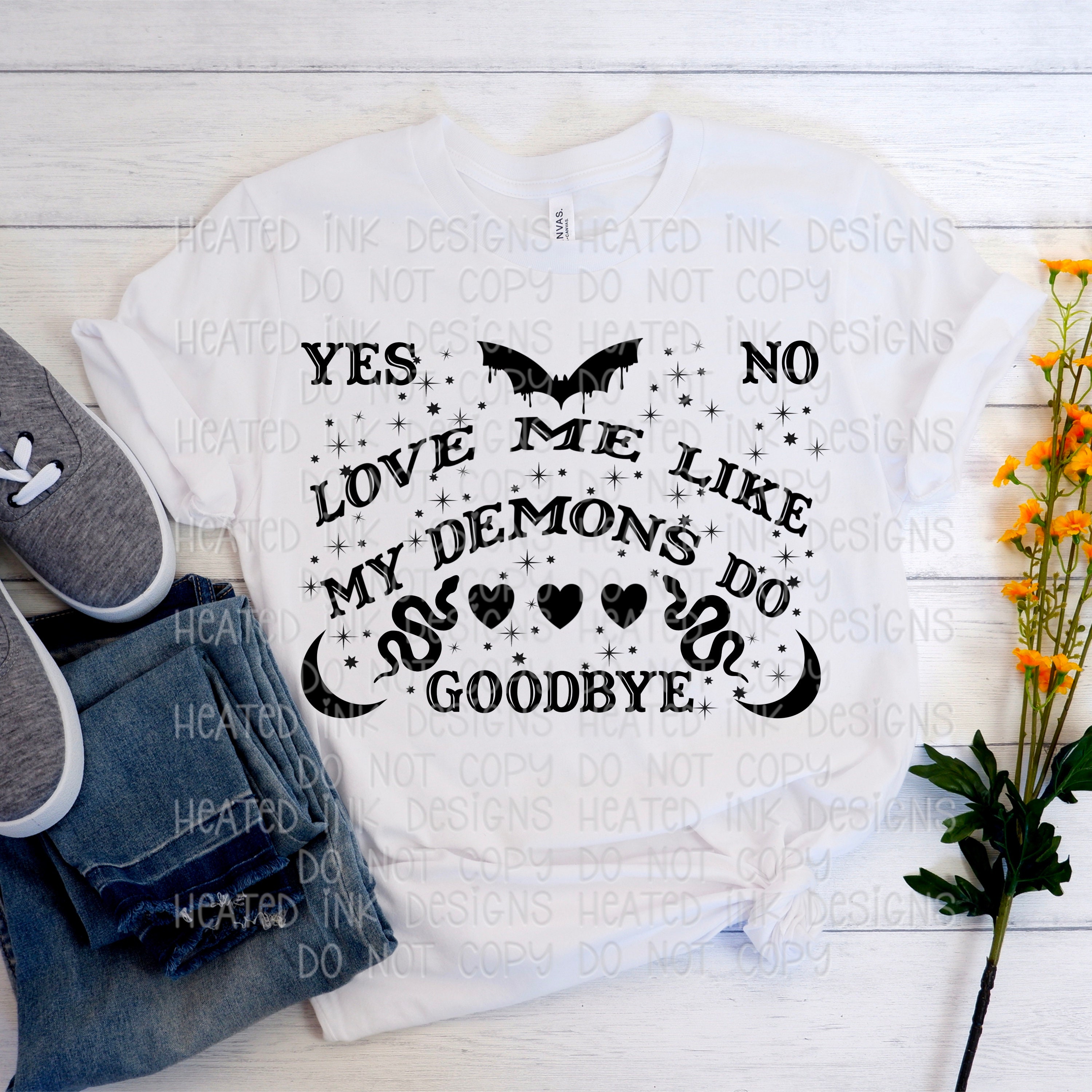 Love Me Like My Demons Do PNG Download Etsy Canada