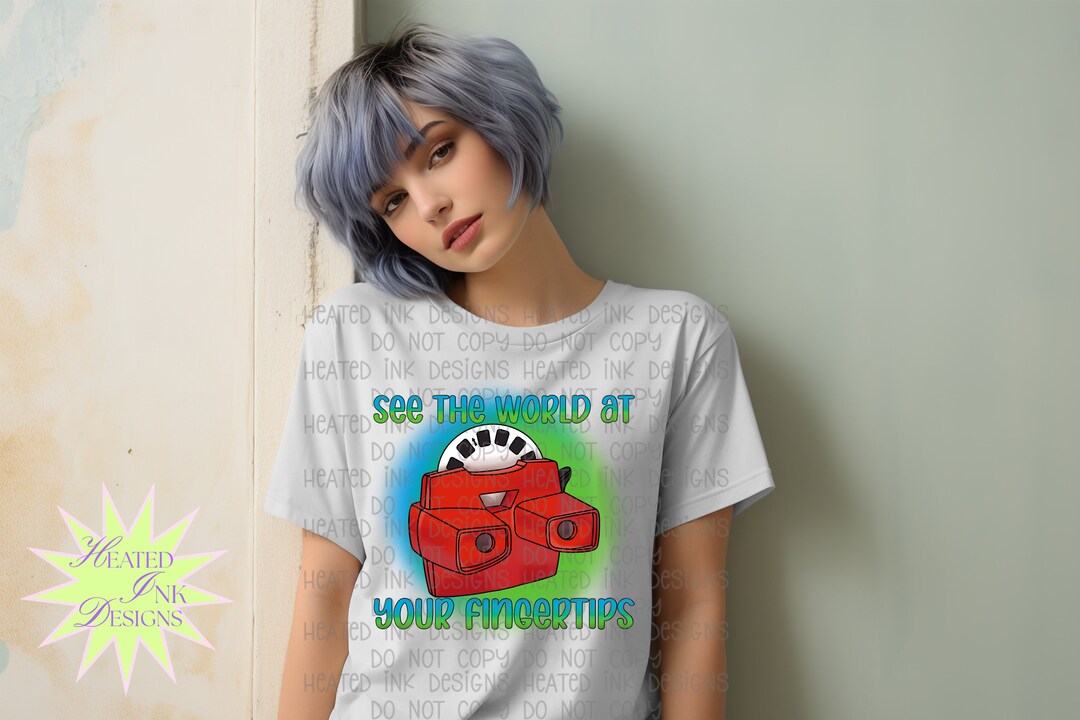 See the World at Your Fingertips 90s PNG - DIGITAL DOWNLOAD - Etsy