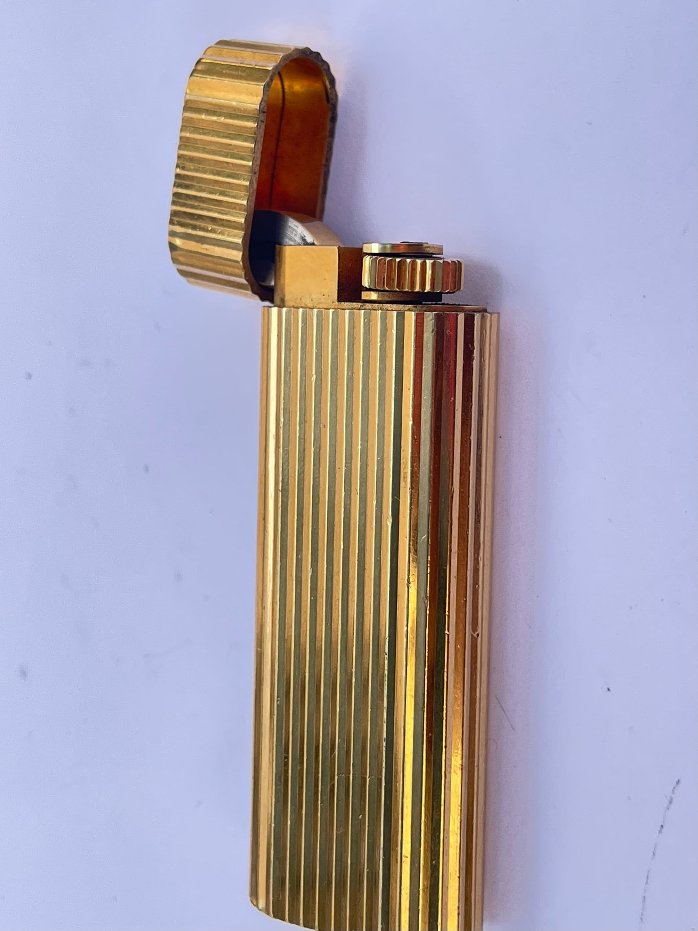 Vintage Gold Plated Cartier Lighter Etsy
