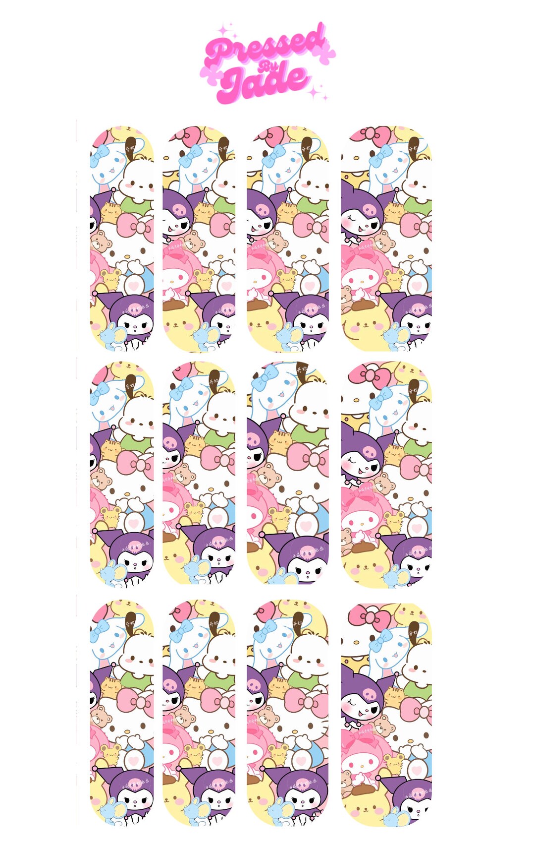 Hello Kitty Sanrio Waterslide Decals Etsy