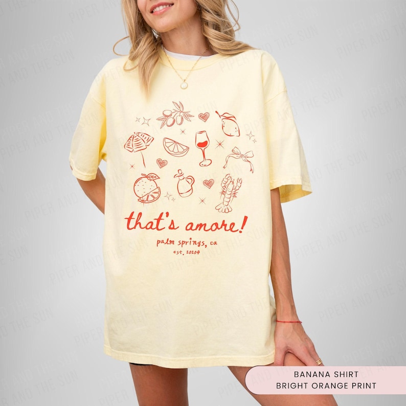 Thats Amore Bachelorette Shirt, Italian Summer Bachelorette, Love at First Spritz, Thats Amore Theme, Italian Cocktail, Custom Bachelorette Banana