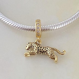 Leopard Dangle Charm • Charm for Bracelet • Necklace Pendant • Gift for Her