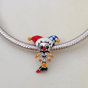 Clown Charm Circus Charm • Genuine S925 Sterling Silver Charm for Bracelet • Necklace Pendant • Gift for Her