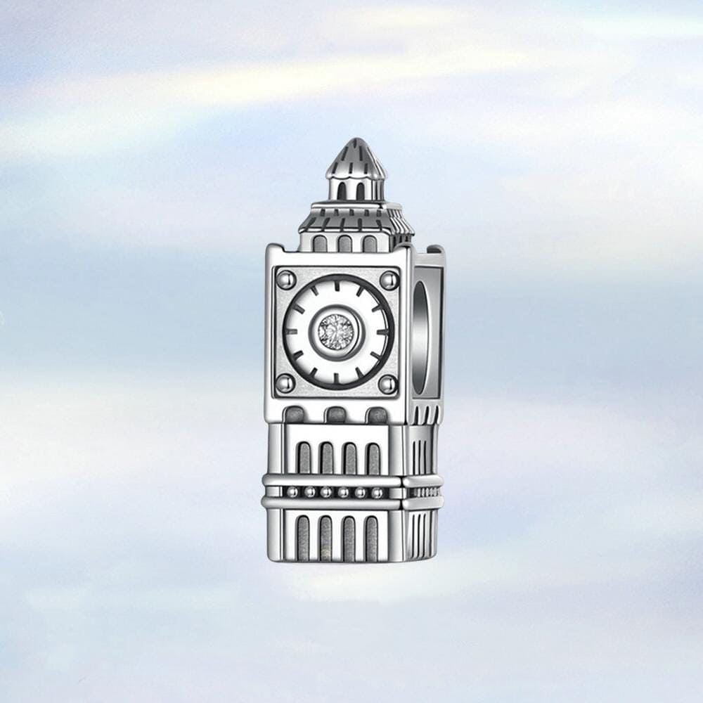 Ciondolo in argento sterling Big Ben .925 x 1 London England