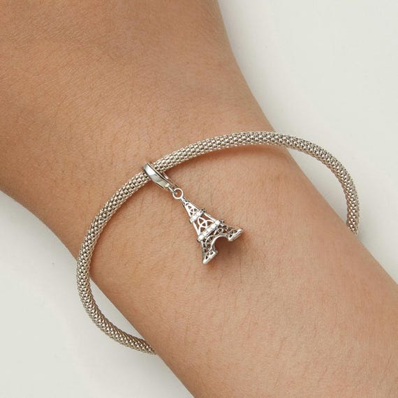 Argent Sterling Chat Visage Style Européen Perle Breloque Pour Bracelet