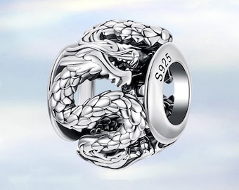 Dragon Charm,925 Sterling Silver Charms Fit Pandora Bracelet