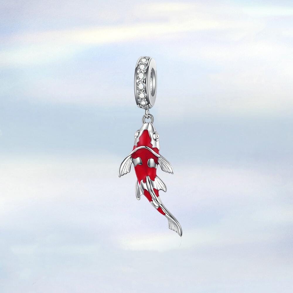 Authentic Pandora Silver Sterling Good Fortune Carp Fish