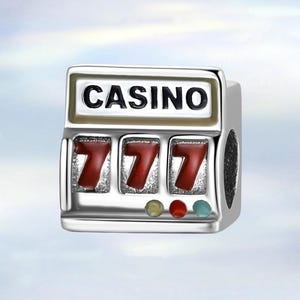 Lucky Slot Machine Charm • New S925 Sterling Silver Charm fit Pandora Bracelet • Necklace Pendant • Gift for Her