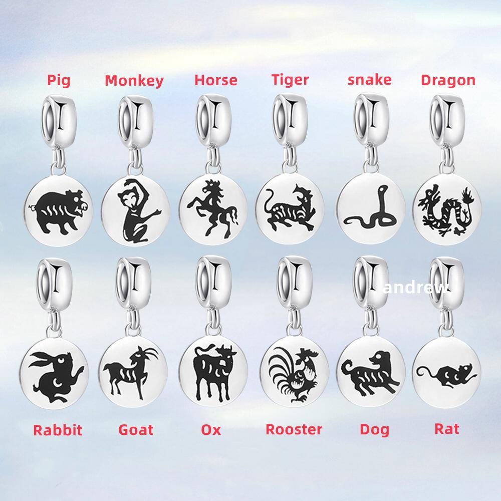 Chinese Zodiac Pandora Snake Charm PANDORA Chinese Zodiac Snake