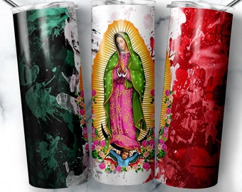 Omslag beker Virgen de Guadalupe: Mexicaans-katholiek ontwerp (digitale download)