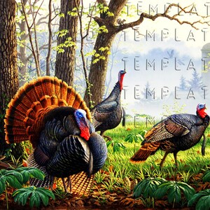 Turkey Hunter 20oz Tumbler Wrap Design (digital nedladdning) bild 2