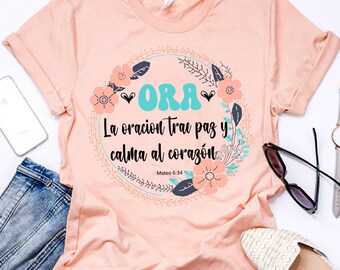 Floral Religious Phrases PNG SVG JPG - Spanish Bible Verse (Digital Download)