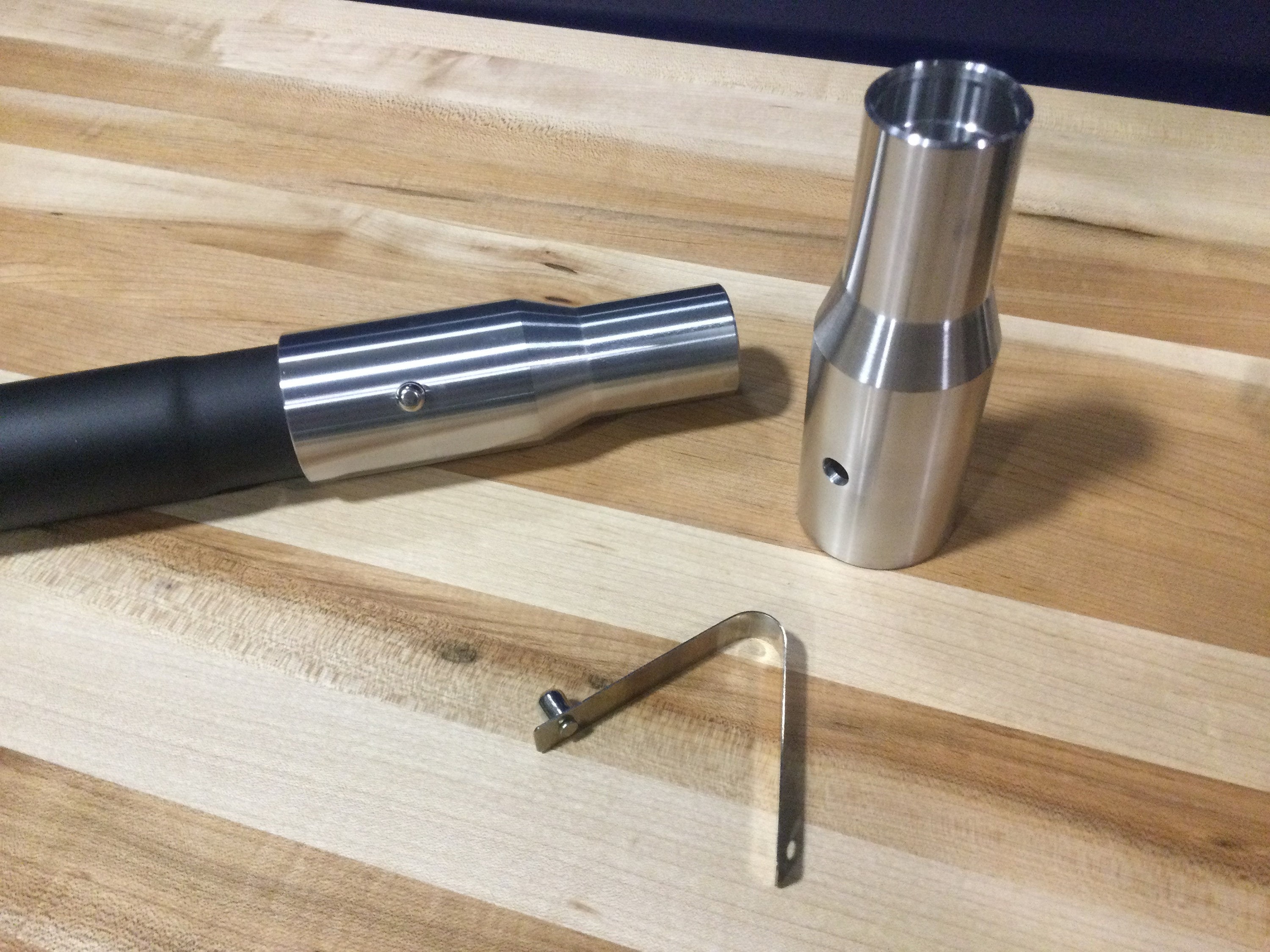 2.0 Flagpole Buddy Pole Starlink V2 Adapter W/m9 Spring Button Locking