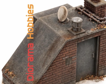 Rooftop Access Structure with Utilities - HO, S and O Scales