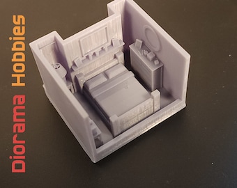 Window Scene - Bedroom -  HO Scale 1:87
