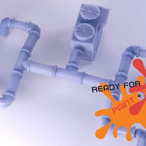 HVAC Kit 6 - Air Ducts & Air Conditioner HO Scale 1:87