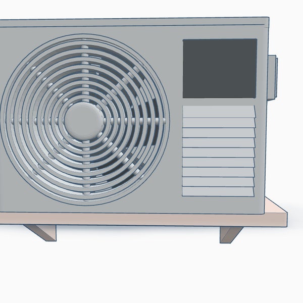 Wall Mounted Air Conditioner HO, S & O Scale