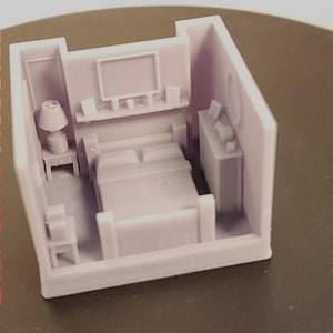 Window Scene - Bedroom - HO Scale 1:87 - Etsy