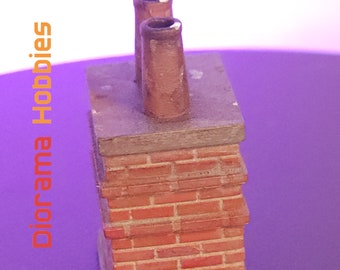 Clay Pot Chimney Double Stack - HO, S and O Scales