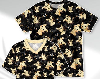 Mimikyu Crop Top Fußball Jersey Spooky Ghost Japanische Dark Cat Manga T-Shirt Spiel Geschenke