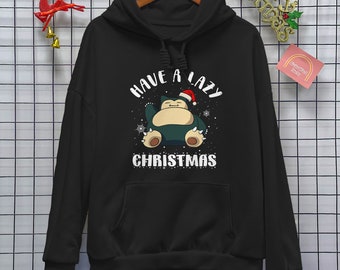 Snorlax Sleepy Cute Funny Hoodie Shirt Unisex Shirt Christmas Hoodie Snorlax Family Shirt Anime Hoodie Holiday Gifts