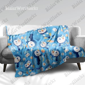 Penguin Fleece Blanket Hawaii Style Anime Blanket Gifts