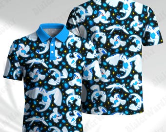 Polo Lugia Polo zippé légendaire Ocean Guardian, cadeaux manga uniques pour jeux vidéo