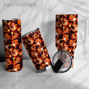 Dragon Fire Starter Tumbler Cute Tumbler Anime Tumbler 20oz 30oz 40oz Gifts