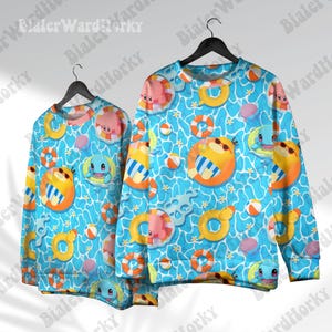 Ocean Hawaiian Hoodie Sweatshirt Sea of Style Cute Shirt Anime Hoodie Gifts