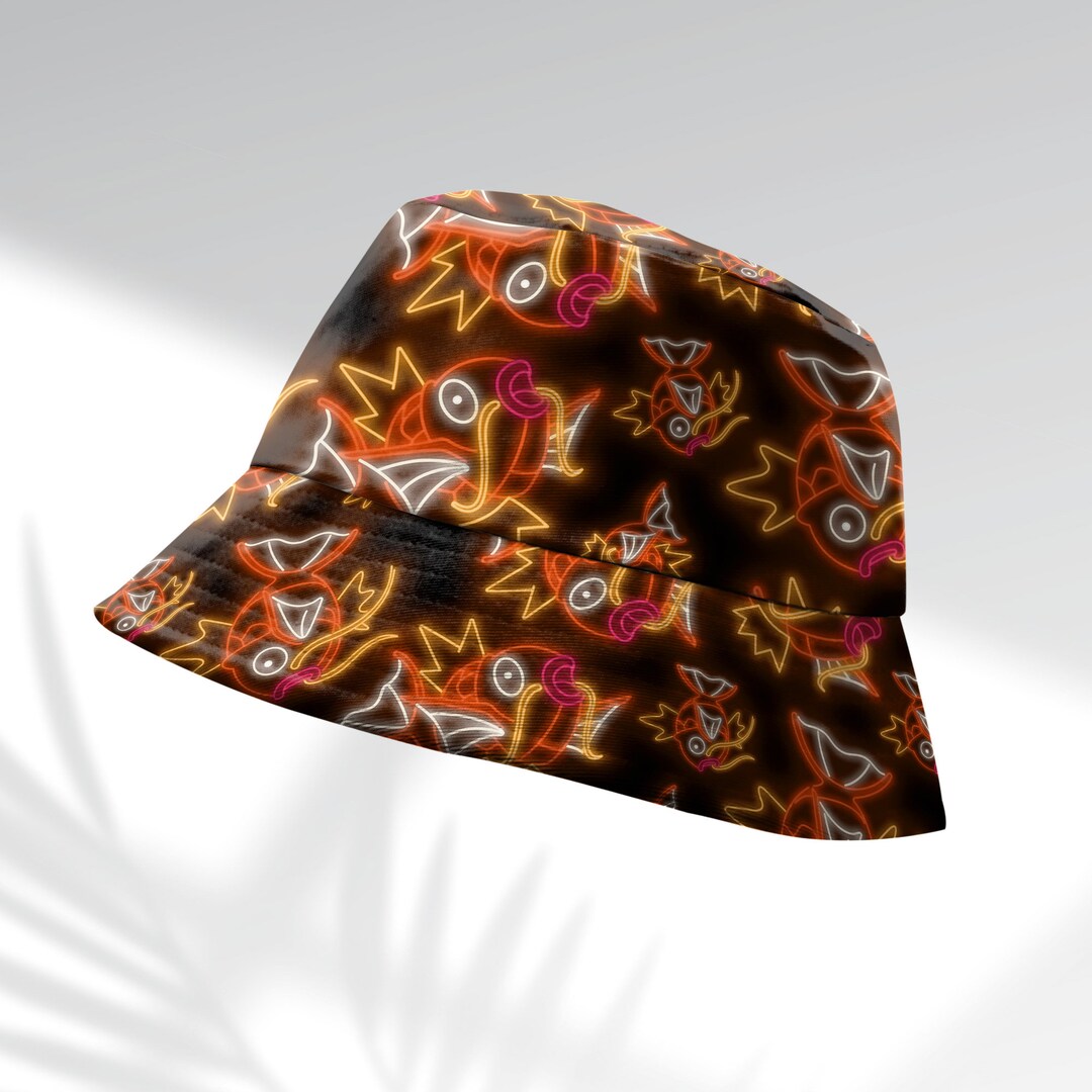 Magikarp Neon Bucket Hat Water Type Shirt Beach Hat Anime Bucket magikarp-neon-bucket-hat-water-type-shirt-beach-hat-anime-bucket