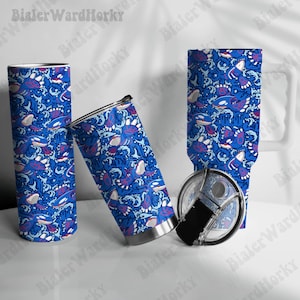 Kyogre Tumbler Orca Anime Travel Mug, Tumbler 20oz 30oz 40oz Legendary Cup for Game