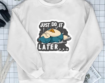 Snorlax Sleepy Sweartshirt Kaiju Themed Shirts Snorlax Family Shirt Anime Manga Gift