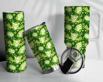 Reuniclus Niedlicher Becher: Grass Jelly Anime Reisebecher, Wasserflasche - Becher 20 Unzen 30 Unzen 40 Unzen - Edelstahlbecher Geschenk