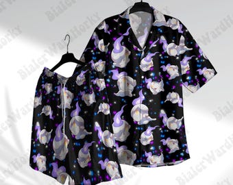 Shadow Litwick Hawaiian Shirt Ghost Type Special Party Shirt Anime Gifts