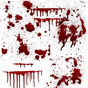 Sangue SVG Clipart Pagine Singole Stampabile Digitale Sublimazione Adesivo Vettore