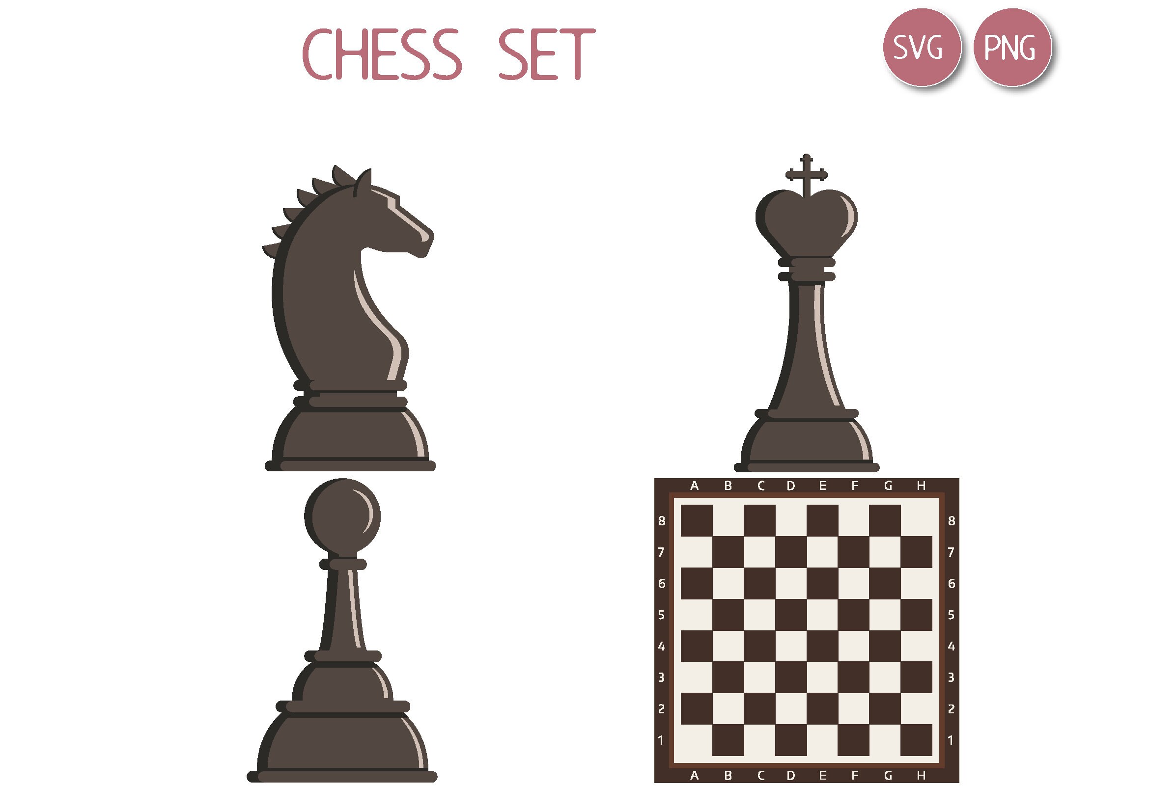 Chess Piece Stickers - Etsy