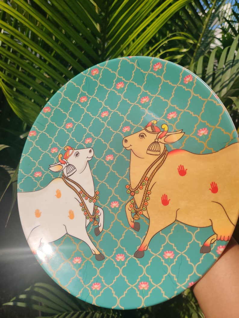 Buy Ceramic Pichwai Wall Plate Indian Decorative Wall Hanging Online in