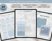 2023 ADHD Digital Planner designed for GoodNotes, Notability on iPad and Android. University/ College Undated Planner. Includes Hyperlinks!
