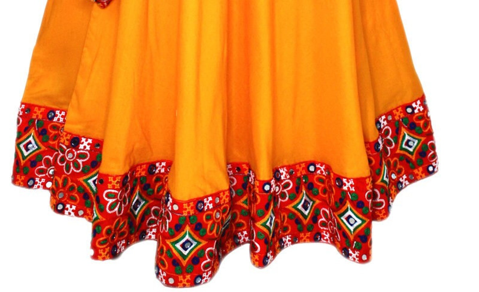 Mustard Yellow Silk Skirt
