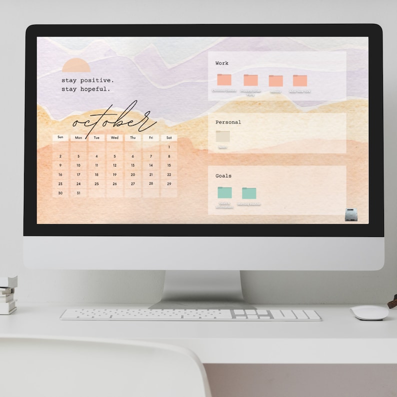 DESKTOP CALENDAR 2023 Desktop Wallpaper Organizers Folder Icons