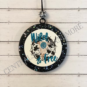 Wild and free bull skull freshie