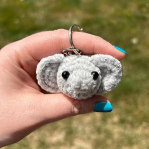 Crochet Elephant Keychain