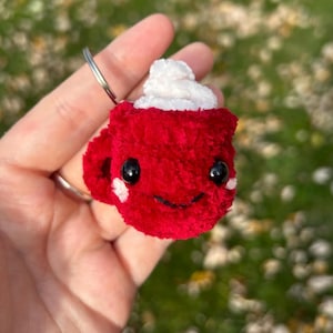 Crochet Hot Cocoa Keychain