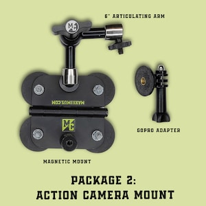 Die magnetischen Felder montieren 2. For Action Camera