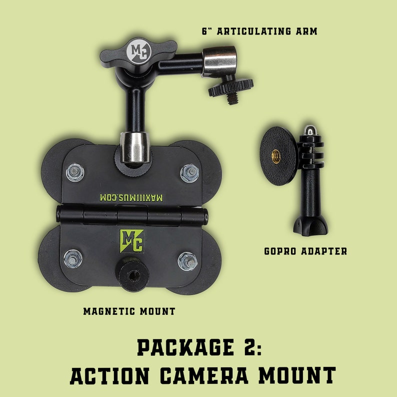 Die magnetischen Felder montieren 2. For Action Camera