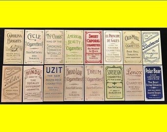 T206 Rare Backs Cigarette Tobacco All 16 Card Rare Backs Reprint Novelty 16 Card Honus Wagner 1909-1911