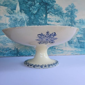 Very beautiful fruit bowl ironsrone french manufacture Very beautiful fruit bowl compotier terre de fer french manufacture Js cie