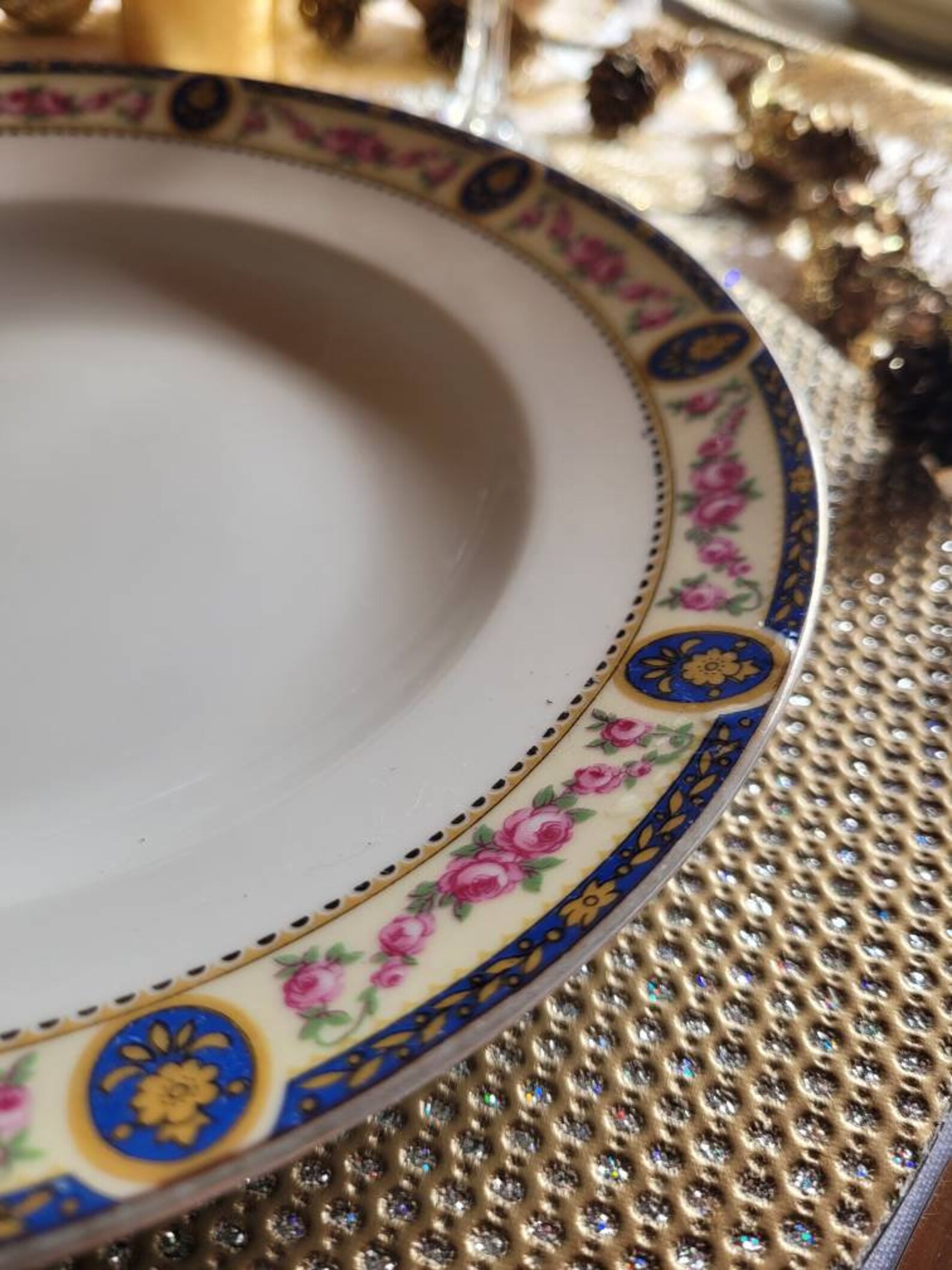 5 Old French Dinner Plates From Limoges/ 5 Antique French Etsy