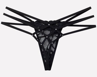 Tanga Dessous, String Höschen, String Tanga, Riemchen Dessous, Sexy Unterwäsche, schiere Höschen, Sexy Geschenk, Sissy Höschen, Sexy Dessous