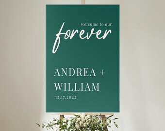 Wedding Ceremony Welcome Sign Template, Editable Welcome Sign, Ceremony Sign